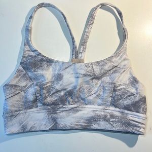 lululemon Invigorate sports bra White/Gray size 6